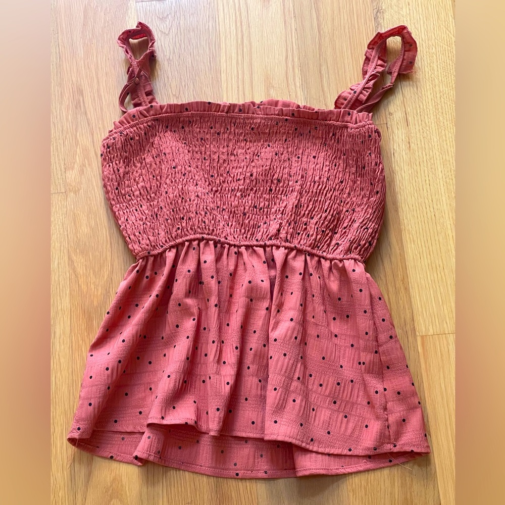 Hayden Girls polka dot top size large